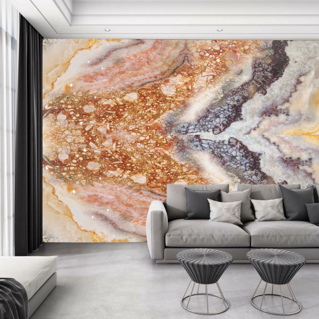 Panel Decorativo Estilo Mármol Amarillo - Imagen 2