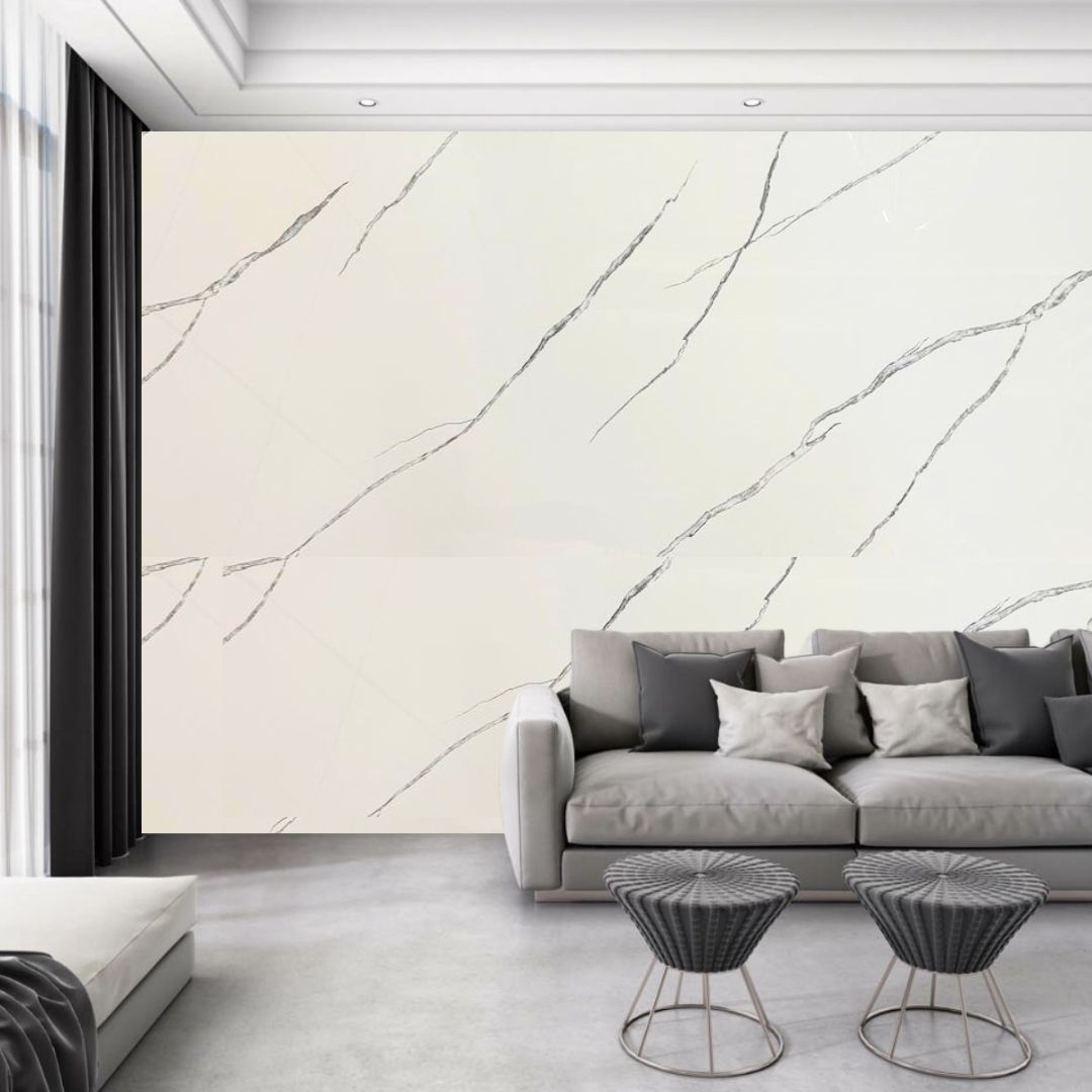 Panel Decorativo Estilo Mármol Blanco - Imagen 2