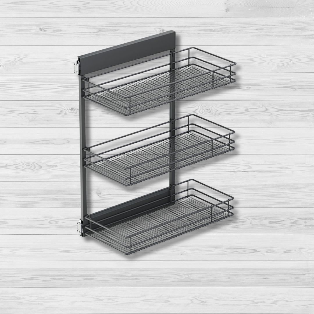 Alacena 3 Niveles Carbon Steel Grey Vauth Sagel